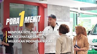 Menpora Dito Ajak Anak Muda Cek Kesehatan Gratis, Wujudkan Indonesia Bugar