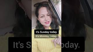 Common mistakes in English।Today is Sunday ❌😳 # English ka daily doze #spokenlessons