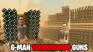 NEW UPGRADE G-MAN 1000000000 VERSION VS CAMERAMAN AND TITAN SPEAKERMAN SKIBIDI TOILET IN GARRY'S MOD