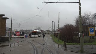 HTM tram 1B Delft Tanthof - Rijswijk 's-Gravenmade v.v. | regen | BN GTL8 3098 | 2023