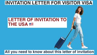 Letter of Invitation for USA B1/B2 Visitor Visa