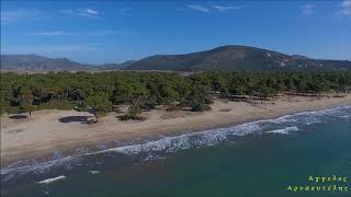 Η παραλία και το δάσος του Σχοινιά ΑΝΩΘΕΝ - Aerial video by drones Dji