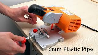 BEAMNOVA Mini Miter Saw Electric Power Table Saw Benchtop Cut-Off Chop Saw, Orange