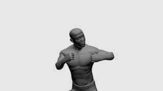 Locomotion Boxer Left Jab Down Body (Character Game Animation)