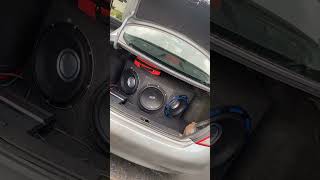 2012 Nissan Versa with 3 12” Subs