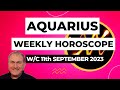 Aquarius Horoscope Weekly Astrology from 11th September 2023
