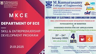 Skill Development Program on Robotics \u0026 IoT Applications | MKCE | January 2025 | Dept of ECE