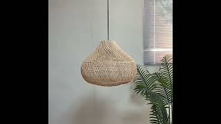 Vintage Asian Zen: Large Rattan Pendant Light by Zepboo #interiordesign #homedecor #homelight #light