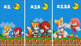 Mario Bros. but every Moon makes Tails vs Knuckles MORE Realistic 😱(Sonic 3 Movi