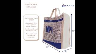 Cotton Bags with gusset #cottonbags #clothbags #bags #cottonbag