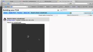 How to Embed a Voicethread in Moodle forum