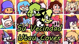 Su Vecindad but Every Turn a Different Character Sings (FNF Su Vecindad but) - [UTAU Cover]