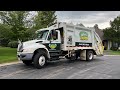 White Trash Rubbish International Heil Rear Loader Garbage Truck Packing Heavy Recycling