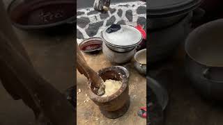 How we pound yam in Africa #viral #viral #howto #shorts #shortvideo