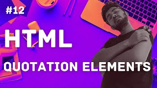 HTML5 - Quotation Elements in HTML
