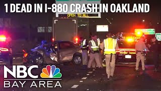 Fatal wreck on I-880 in Oakland is followed by multi-vehicle injury crash