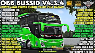 OBB BUSSID V4.3.4 SOUND HINO RM280 ABS TURBO HALUS | BUS FULL ROMBAK | GRAFIK HD4K | Bussid v4.3.4