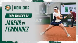 Jabeur vs Fernandez Round 3 Highlights | Roland-Garros 2024