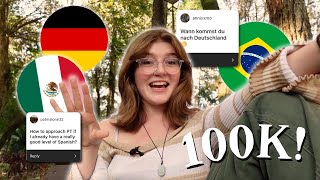 I answer your questions in 4 languages 💖 | 100K Q&A!