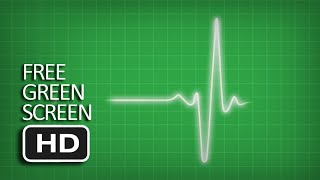 Free Green Screen - Heart Pulse Monitor ECG