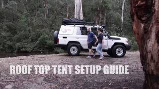 How To Setup a Darche Rooftop Tent | Guide | Britz | Landcruiser