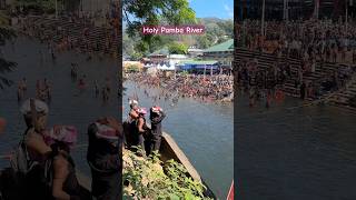 Holy Pamba River/Sabarimala Ayyappa #pampa #river #ayyappa #travel #trending #shorts #thelastcholas