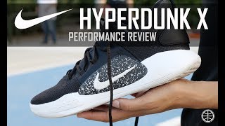 hyperdunk x low performance review
