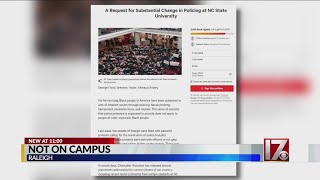 Petition surfaces aimed at disbanding NC State's police department