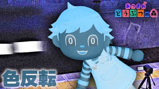 本体設定で色反転した状態でホラー島行ったら100倍怖くなってる説【あつ森】【あつまれどうぶつの森】