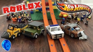 Roblox Vehicles Vs Hot Wheels Track All Robloxtoys - roblox punk rockers toy code item unboxing toy review