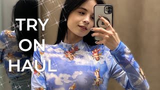 [4K] Try on Haul in a Mall | Sheer Clothes Try on (2024)