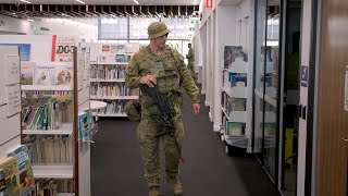 ADF and QPS joint exercise Toowoomba City Library