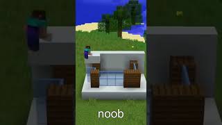 Minecraft NOOB vs PRO vs HACKER: BUILDING HOUSE CHALLENGE in Minecraft