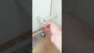 Useful plumbing tips and skills! How to connect a plastic water pipe in a difficult corner #shorts