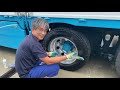 【長距離トラック運転手】アルミホイール磨き🚚✨左も　やっつけました💁‍♀️