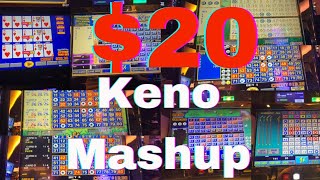 Playing $20 on Poker and Different Games of Keno at M Resort and Casino - Henderson, NV