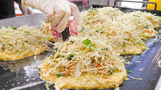 Amazing toast master skill! Famous Giant $2 ham cheese egg toast master - Korean street food