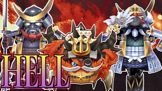 【白猫プロジェクト】HELL(ヘル）ダブルキング武者＆キングシザーズに挑戦とキング協力！