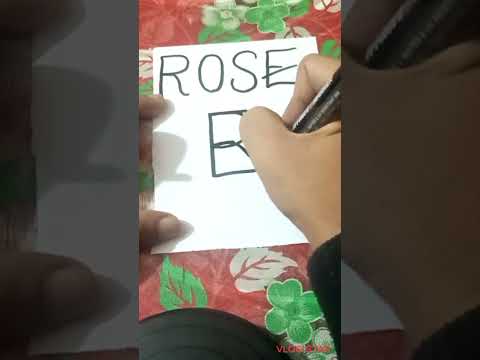 Rose Name Logo Design Shortvideo Ytshorts Youtube