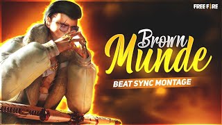 Brown Munde | Free Fire Beat Sync Montage | Free Fire Best Edited Montage