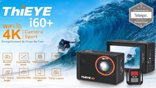 ThiEYE i60+ Caméra Sport 4K WiFi 20MP 170° Grand Angle - 2 batteries - pack accessoires - Unboxing