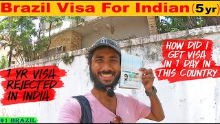 Brazil Visa For Indians 🇧🇷 . Don't Apply From India 🇮🇳