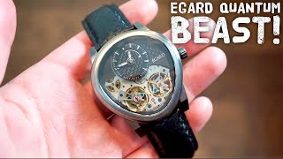 EGARD Quantum Beast Automatic Watch Review - Dual Balance Wheels