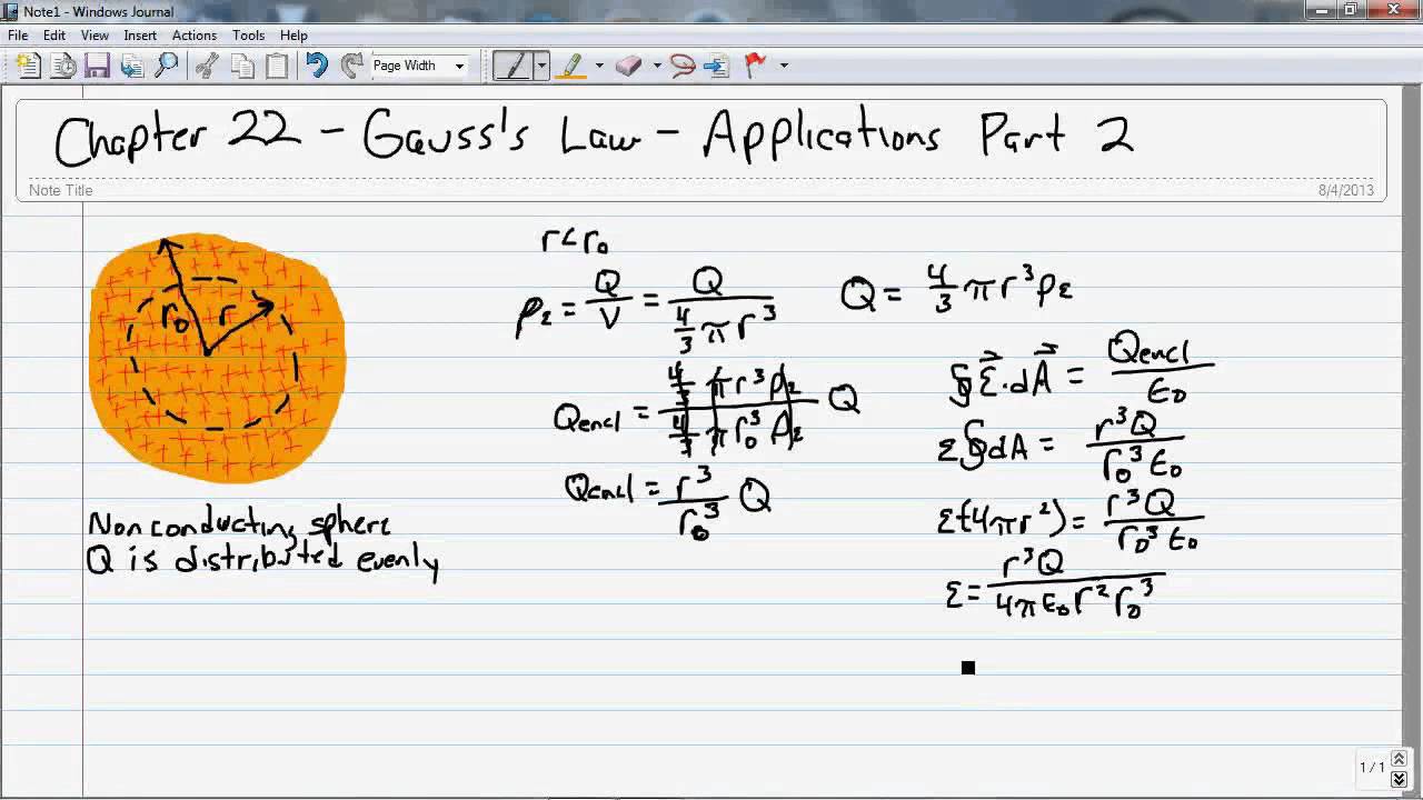 0704 Chapter 22 Gauss's Law Applications Part 2 - YouTube