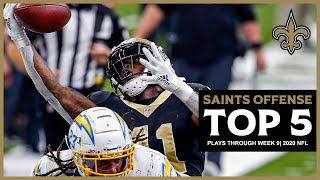 Saints Highlights: Top 5 Offensive Plays through Week 9 | 2020 NFL
