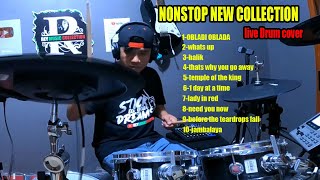 NONSTOP NEW COLLECTION ENGLISH TAGALOG LIVE DRUM COVER
