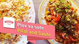 Surprise your guests with the unusual taste of this dish! Pilaf and saute.