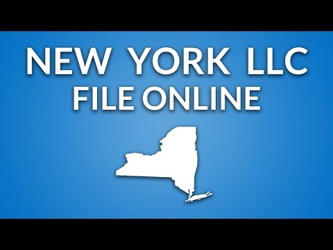 New York LLC - Formation Documents (online filing) New York LLC - Formation Documents (online filing)