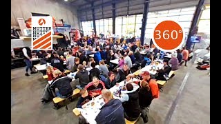 HUTTER Baumaschinen 360° Video - Many visitors to the fair Wangen