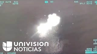 Video capta cómo un dron ucraniano destruye un barco patrullero ruso